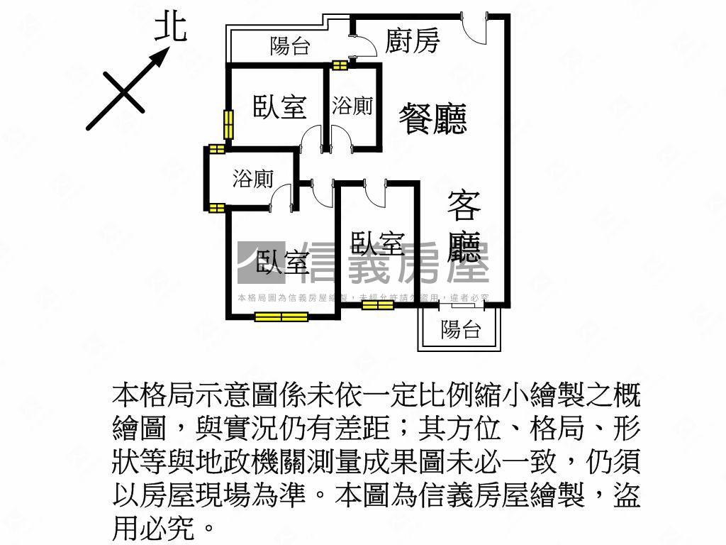 青埔｜新大代代木朝南三房房屋室內格局與周邊環境
