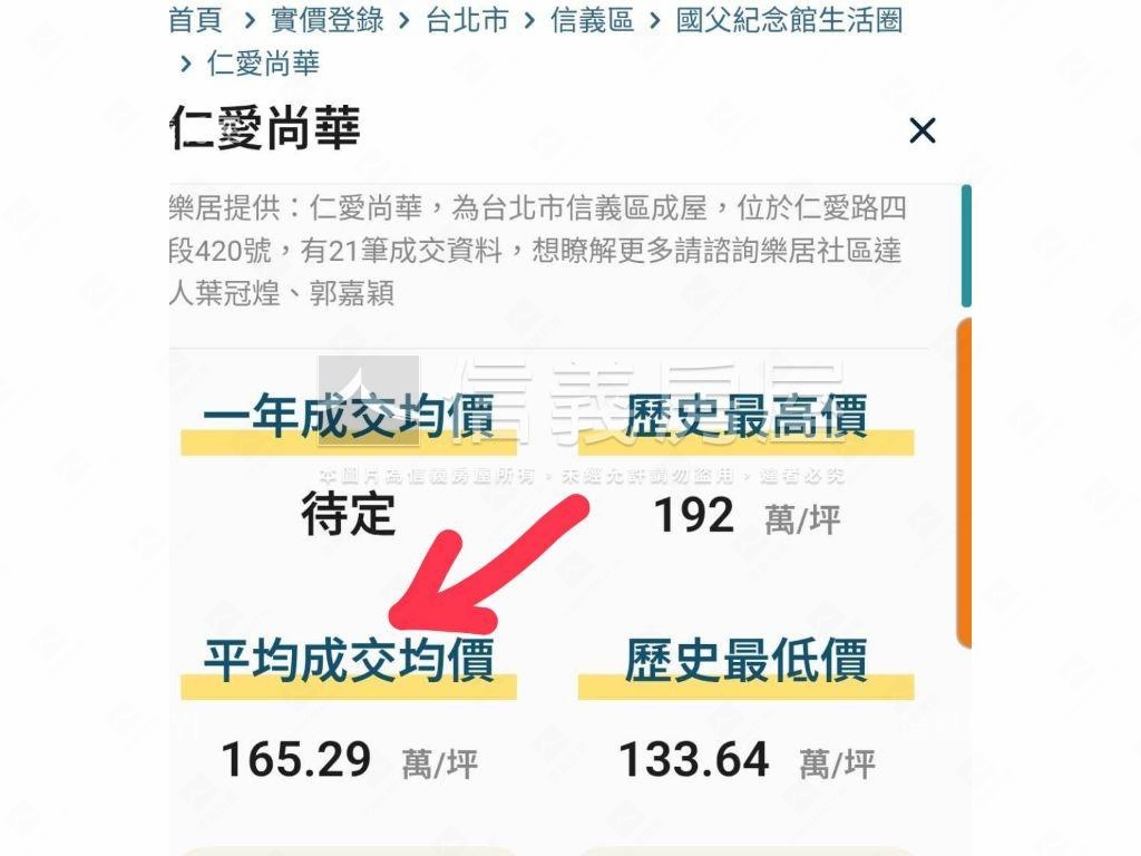 仁愛尚華朝南高樓豪邸房屋室內格局與周邊環境