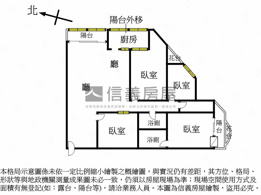 輕軌首排低總成家四房房屋室內格局與周邊環境