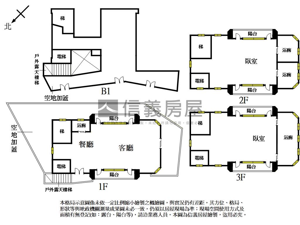 天母運動公園泳池別墅Ｄ房屋室內格局與周邊環境