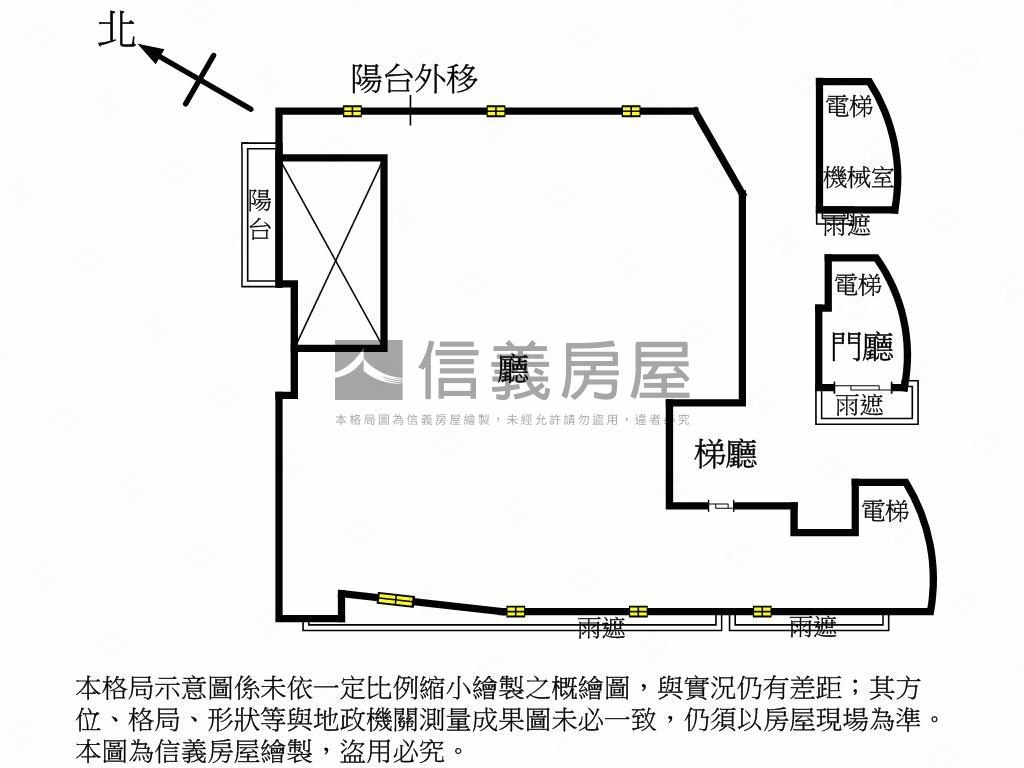 一層一戶大坪數辦公房屋室內格局與周邊環境