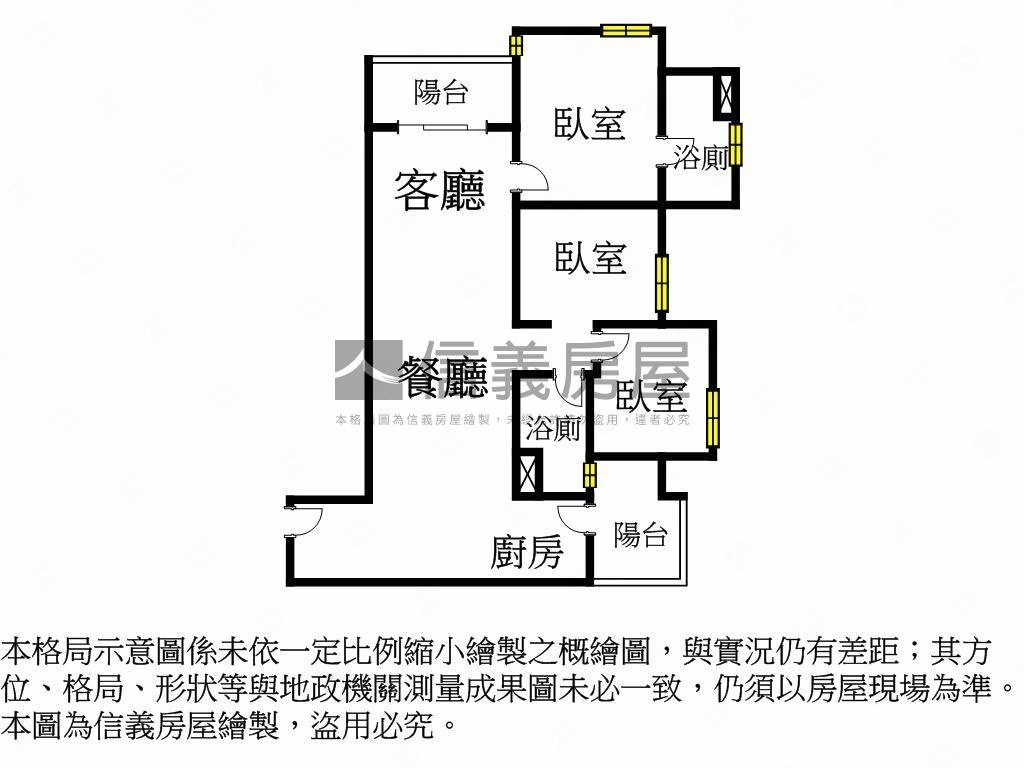 豐盛邊間開窗三房車位房屋室內格局與周邊環境