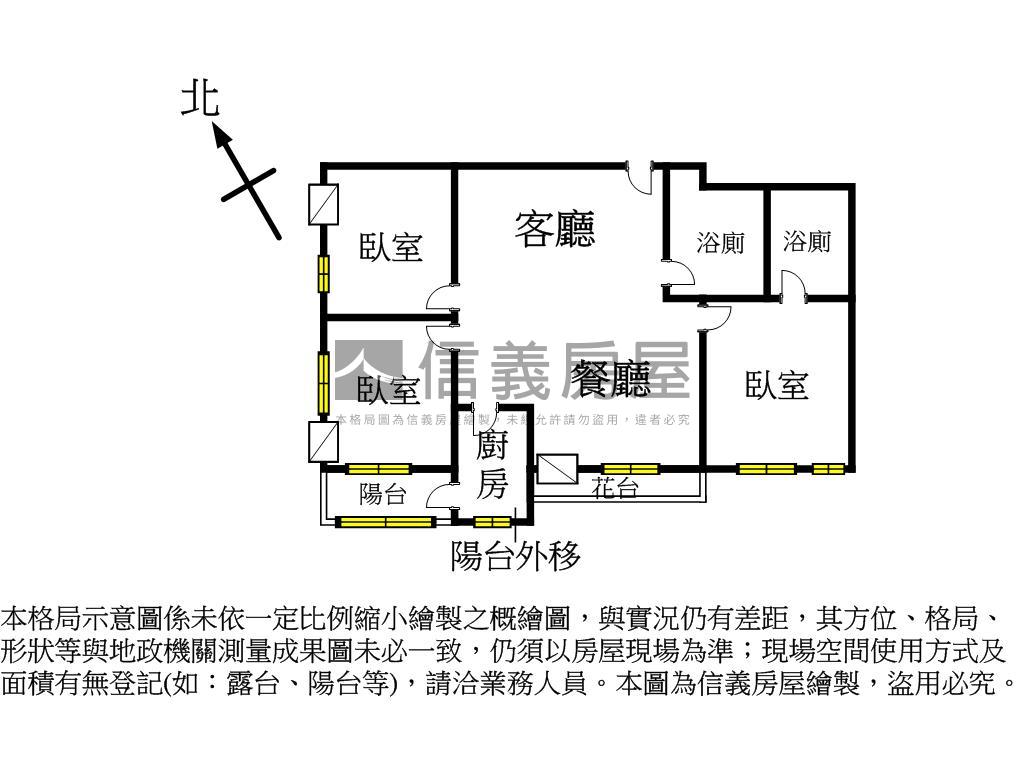 中科大俊國永福三房雙車位房屋室內格局與周邊環境