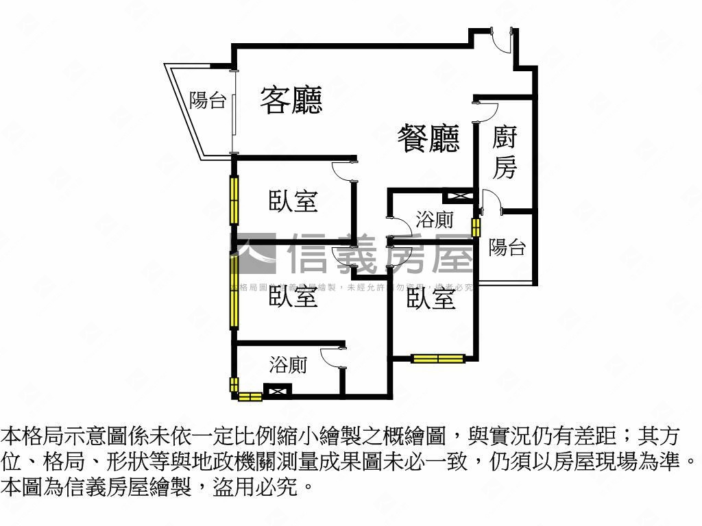 北區西門大院Ａ棟三房平車房屋室內格局與周邊環境