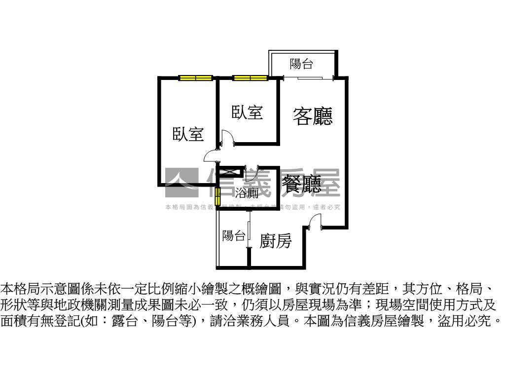 富宇仰睦高樓視野海景兩房房屋室內格局與周邊環境