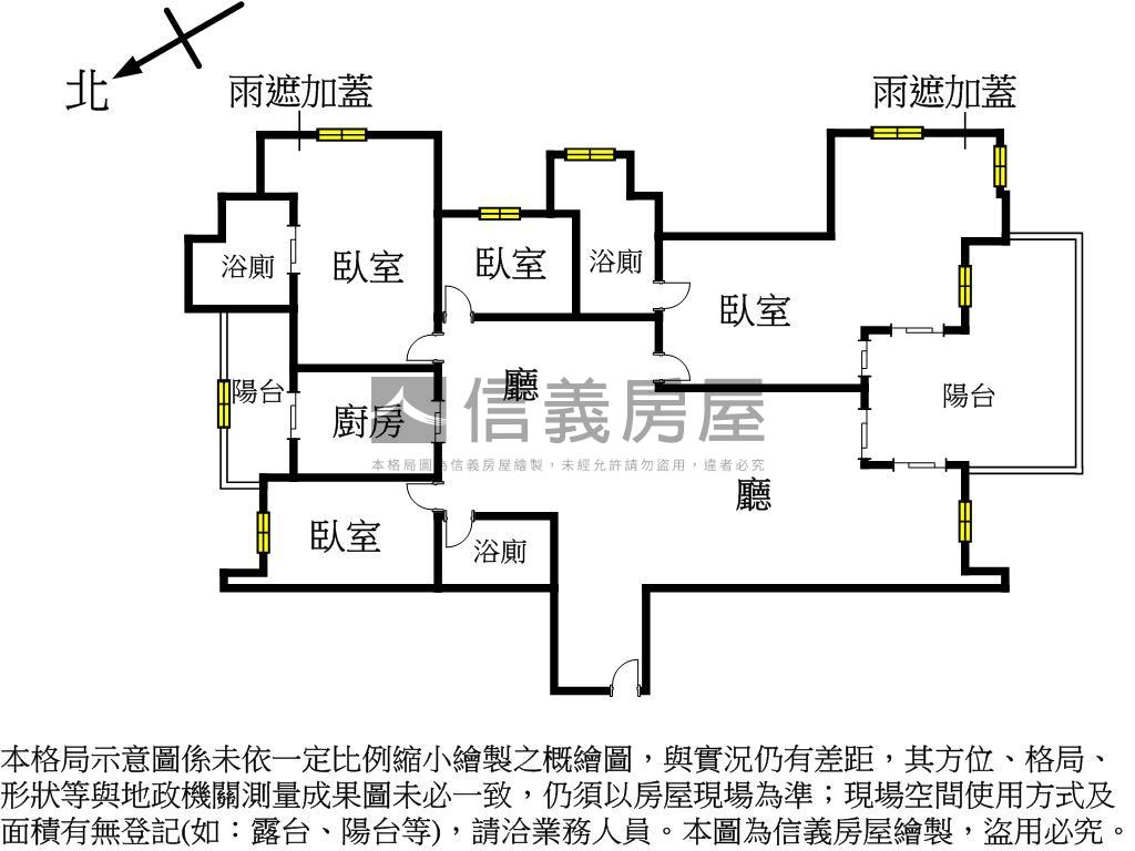 台北灣球場景觀大戶房屋室內格局與周邊環境