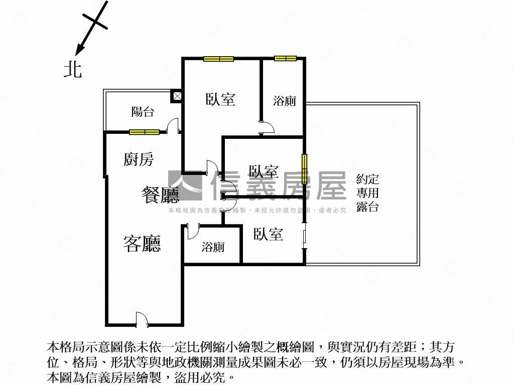 全新夢幻誠露臺三房平車房屋室內格局與周邊環境