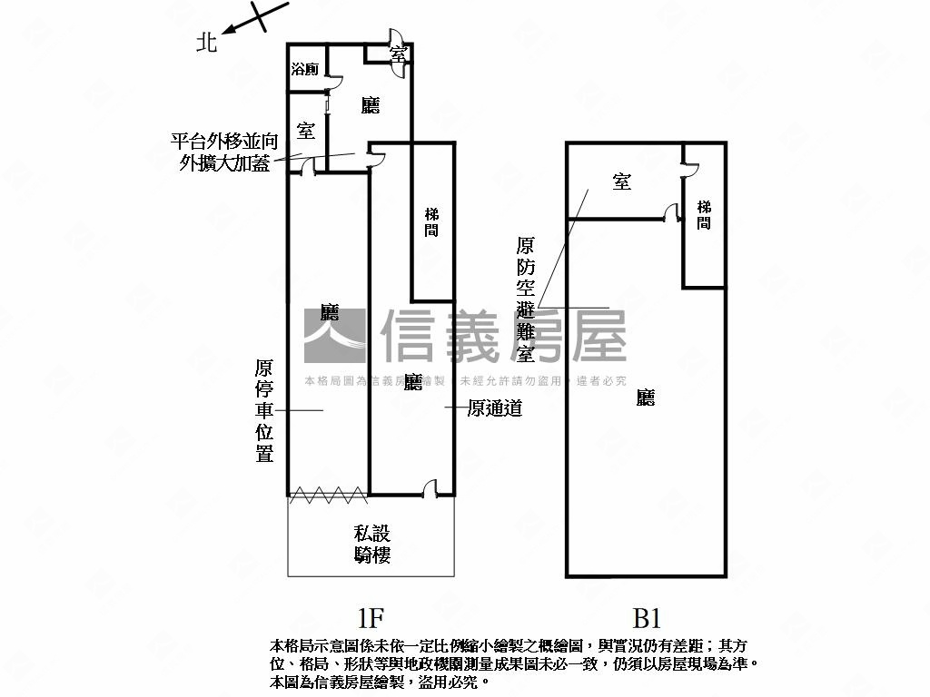 大直正北安路金店面房屋室內格局與周邊環境