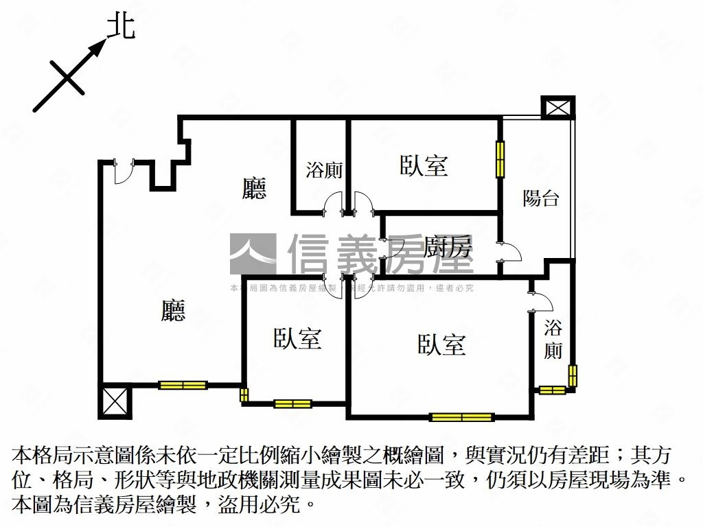 【如意高樓美３房美宅】房屋室內格局與周邊環境