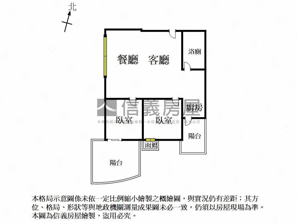 近捷運高樓邊間兩房平車房屋室內格局與周邊環境