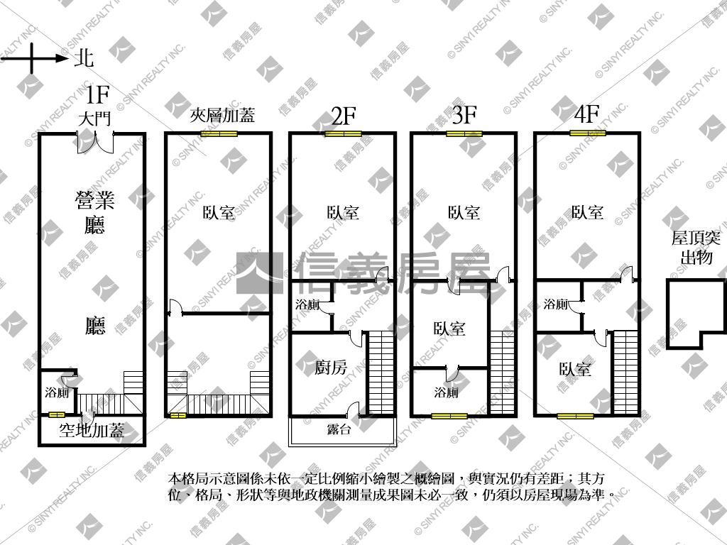 西屯臨路透店五房三車位房屋室內格局與周邊環境