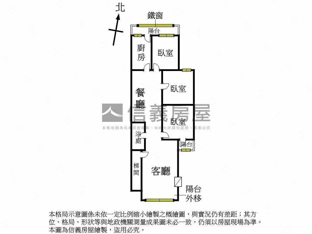 新案⭐信義低總價公寓３樓房屋室內格局與周邊環境