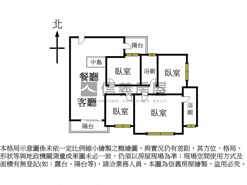 大城迎好事朝南四房雙車房屋室內格局與周邊環境