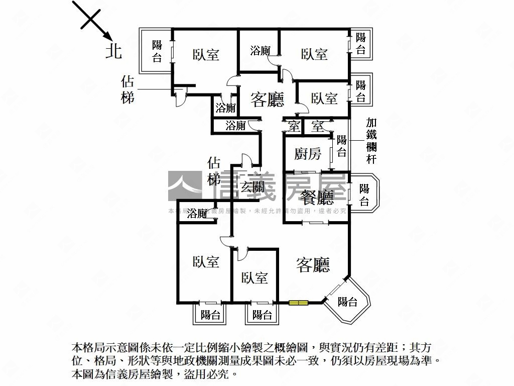 中悅霸氣磅礴五房豪宅房屋室內格局與周邊環境