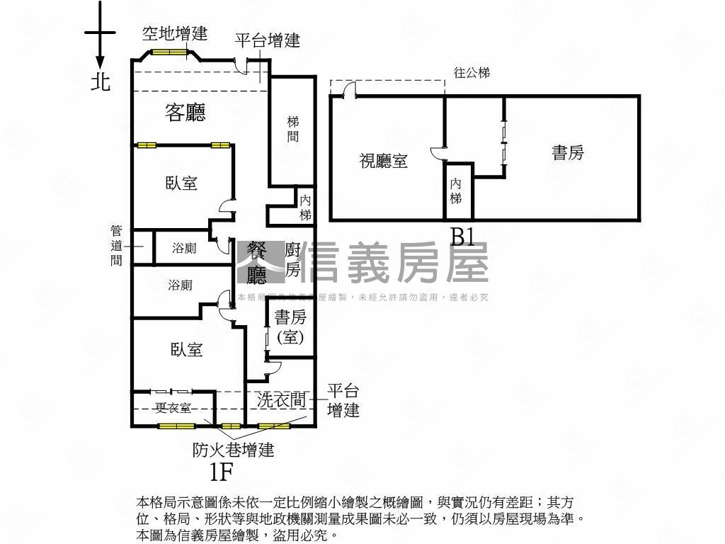 天母靜巷美麗一樓房屋室內格局與周邊環境