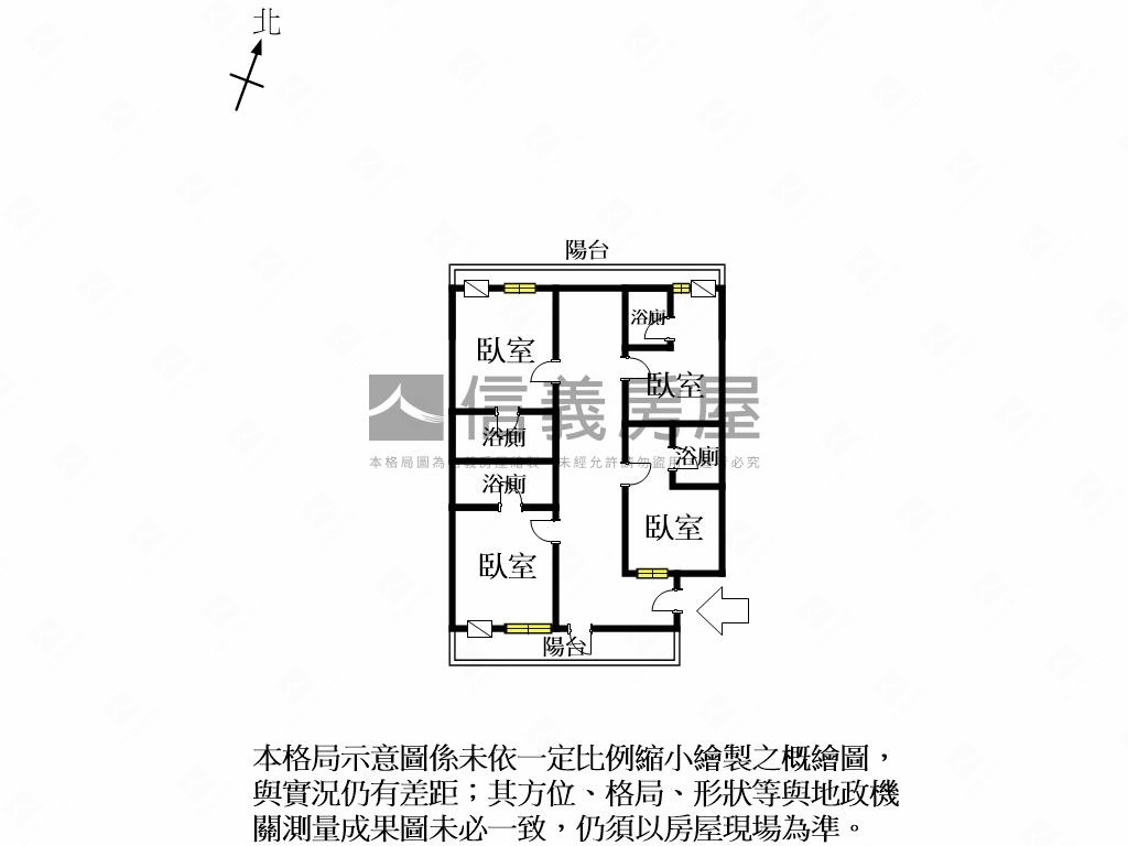 近成大！投資三樓四房寓房屋室內格局與周邊環境