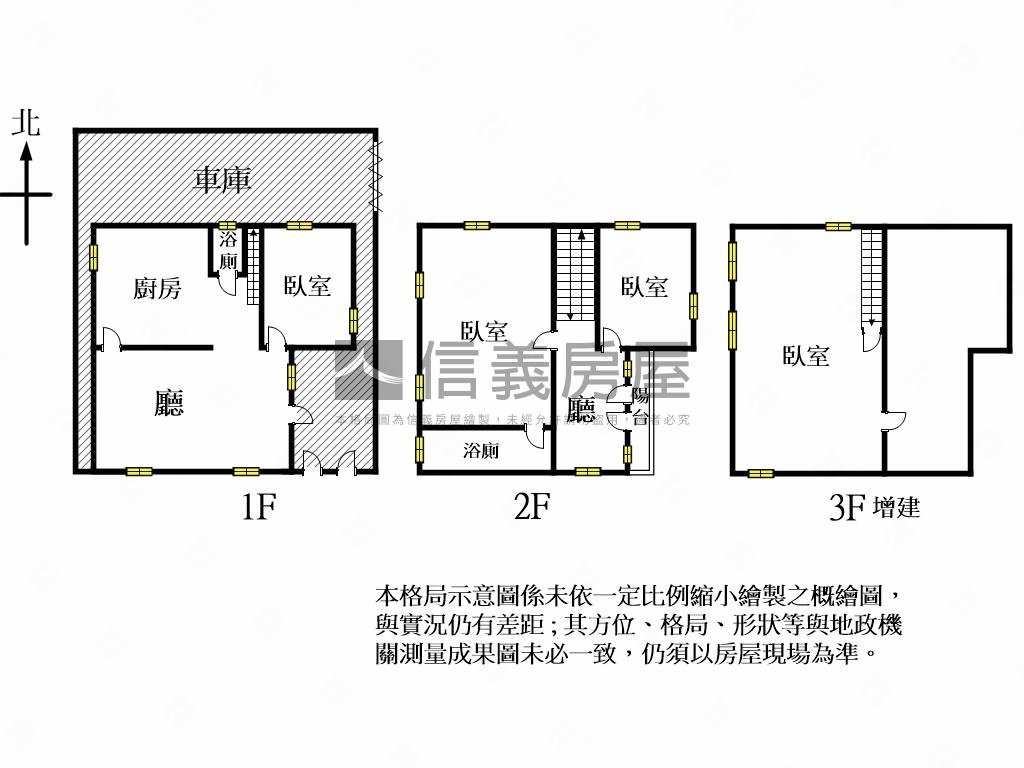 北區好停車大地坪邊間透房屋室內格局與周邊環境