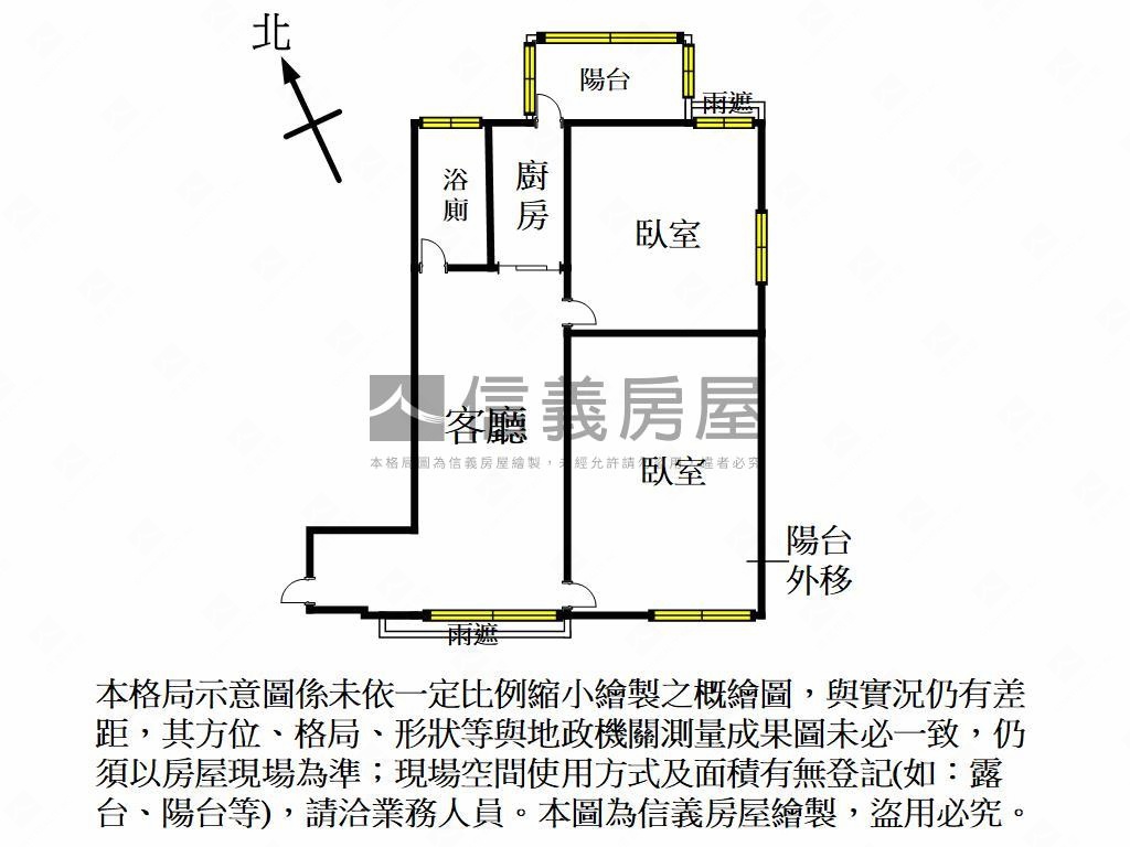 公園商圈雙享受幸福兩房車房屋室內格局與周邊環境