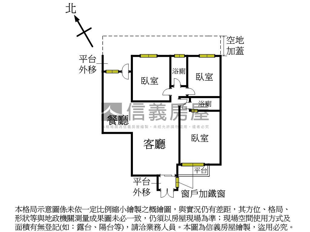 ⭐近公園捷運三房附平車房屋室內格局與周邊環境