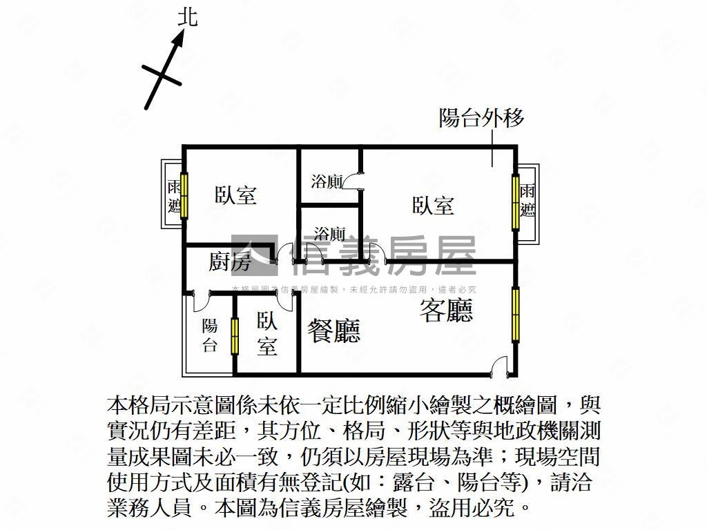 未來２１三房車位房屋室內格局與周邊環境