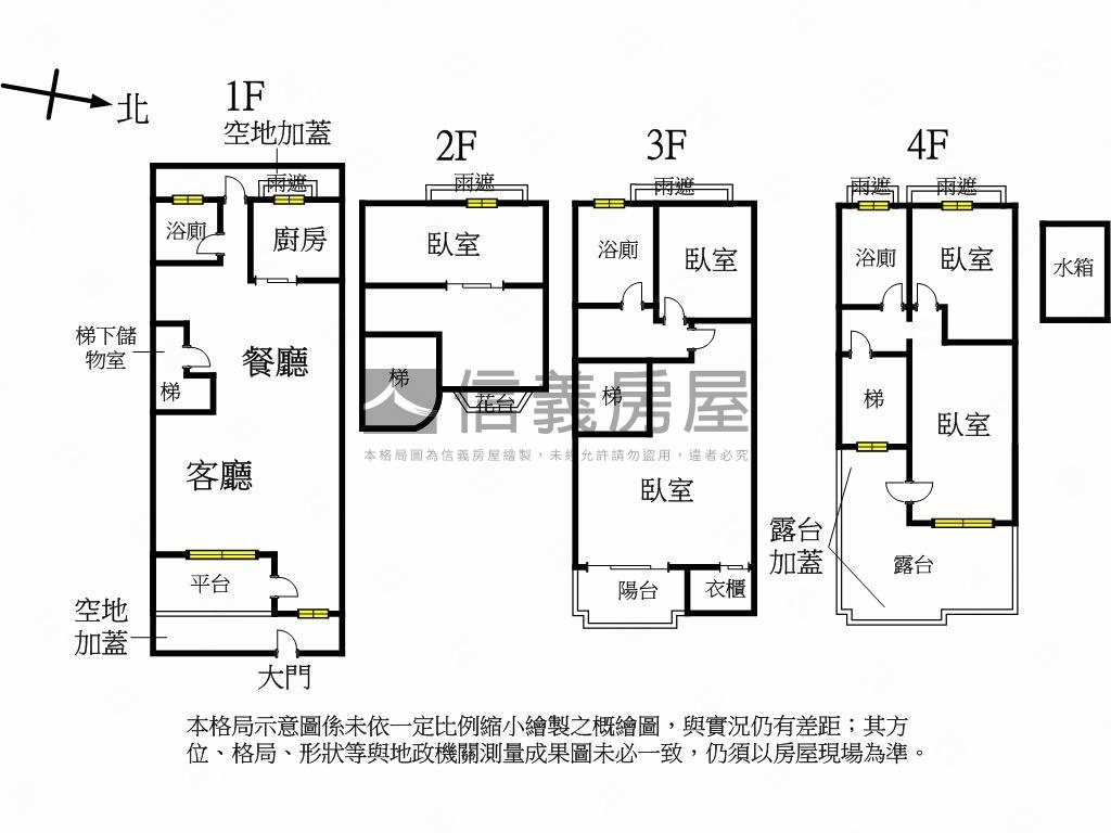 長虹天下溫馨透天平面車位房屋室內格局與周邊環境