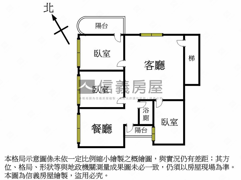 近捷運機能佳採光三房房屋室內格局與周邊環境