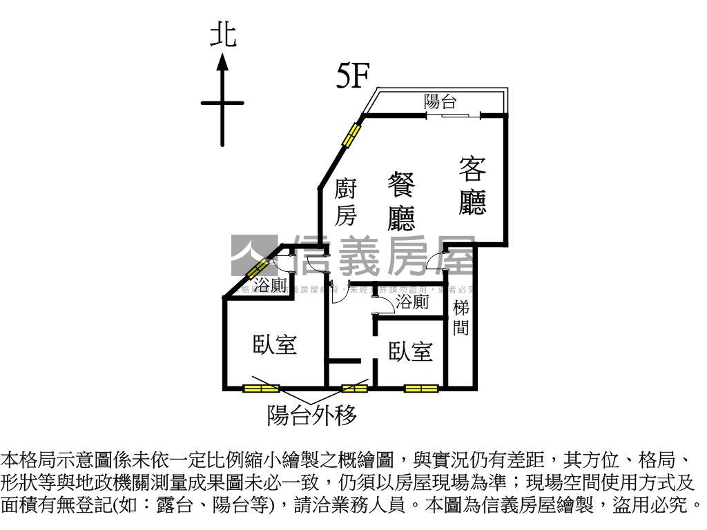 景安捷運美屋兩房兩衛房屋室內格局與周邊環境