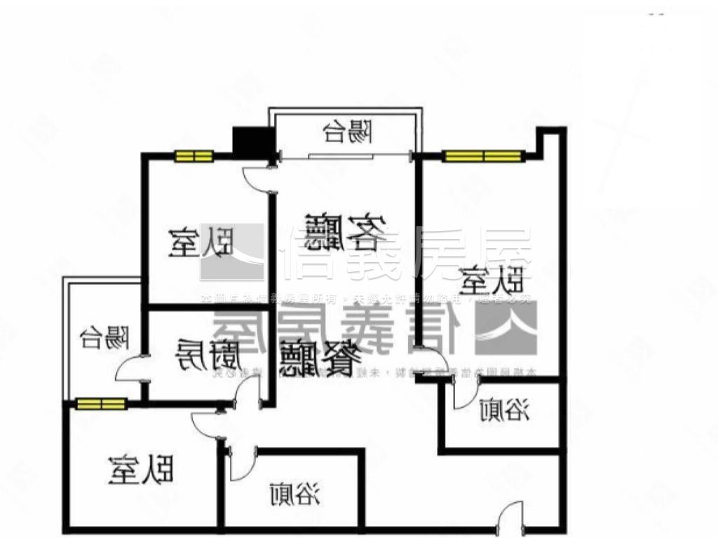 文青保護區景觀三房車位房屋室內格局與周邊環境