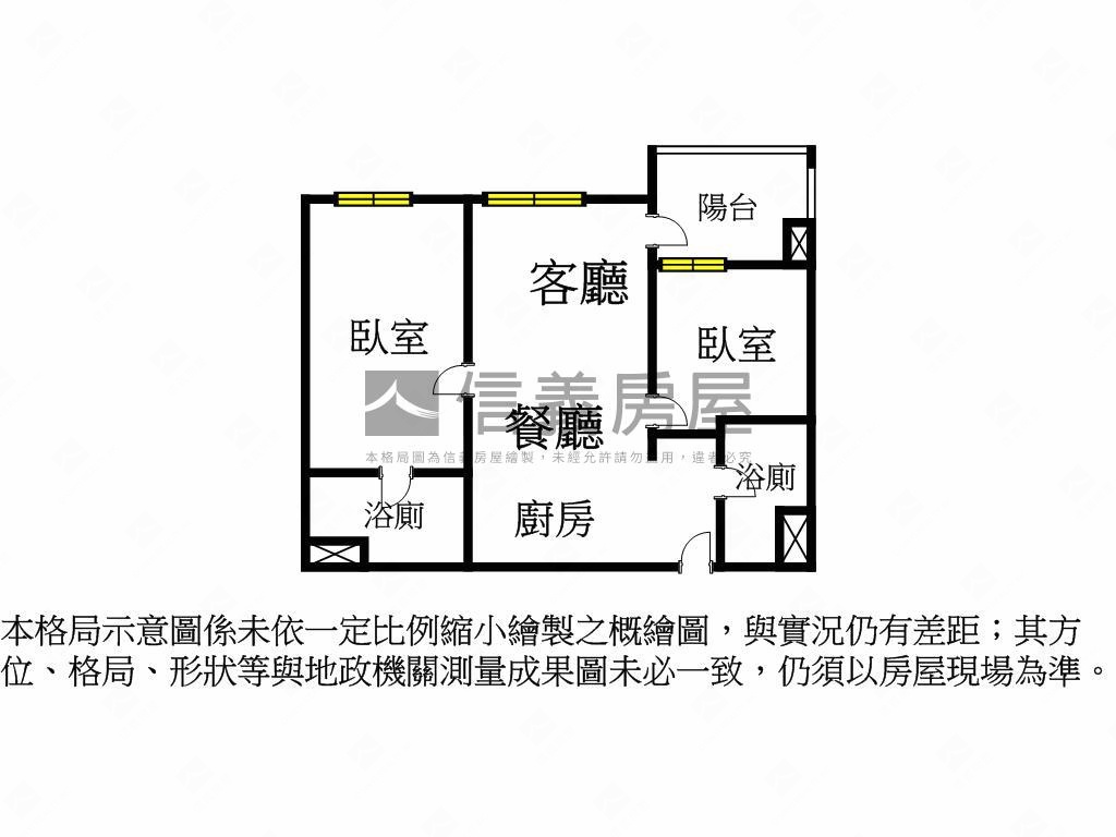 台灣隱賦８Ｂ１兩房兩衛浴房屋室內格局與周邊環境