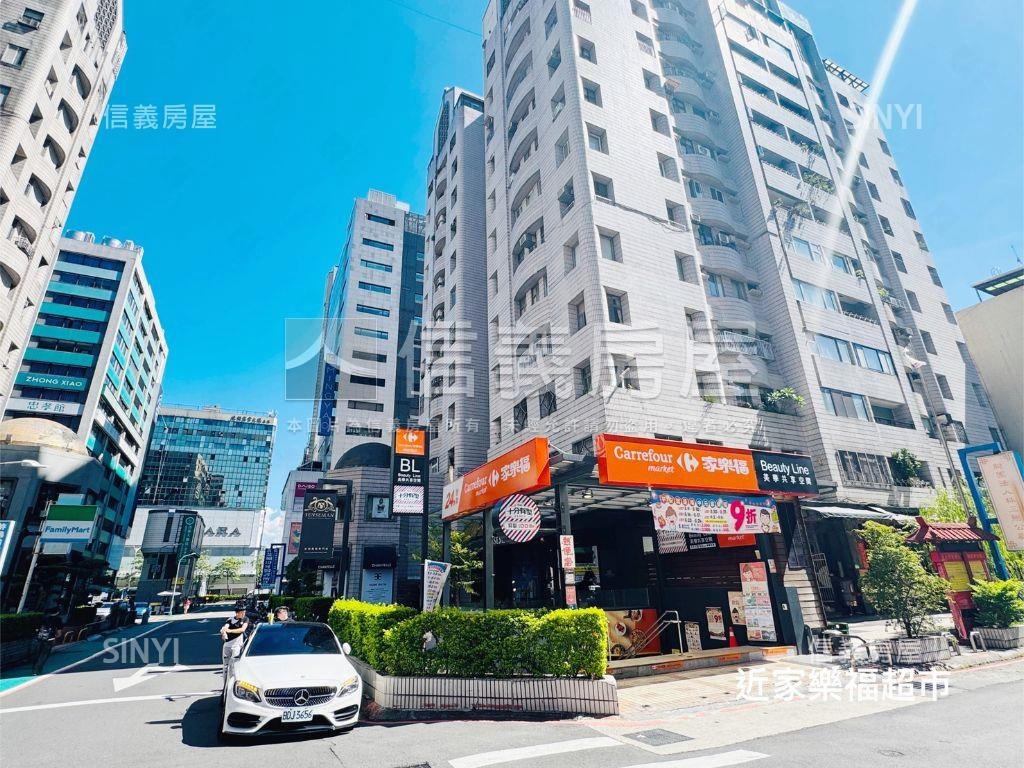 忠孝敦化朝南美廈４房房屋室內格局與周邊環境
