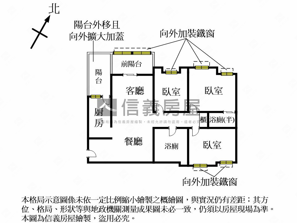 綠意景觀成家三房房屋室內格局與周邊環境