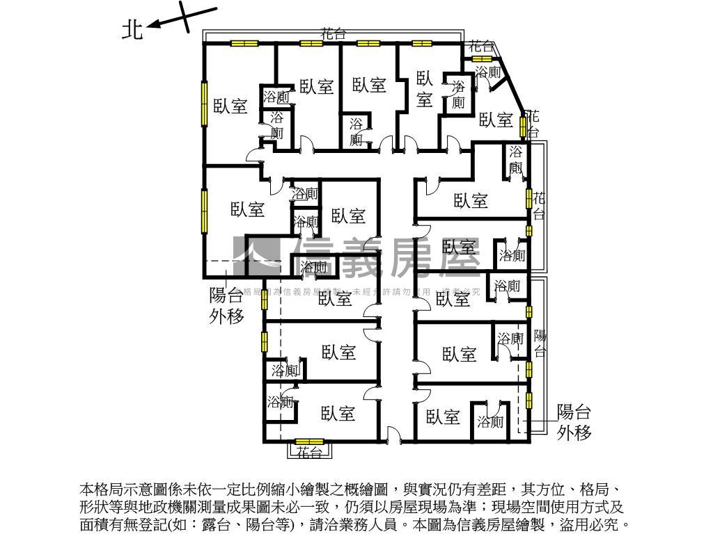 近中國醫商圈１５套金雞母房屋室內格局與周邊環境
