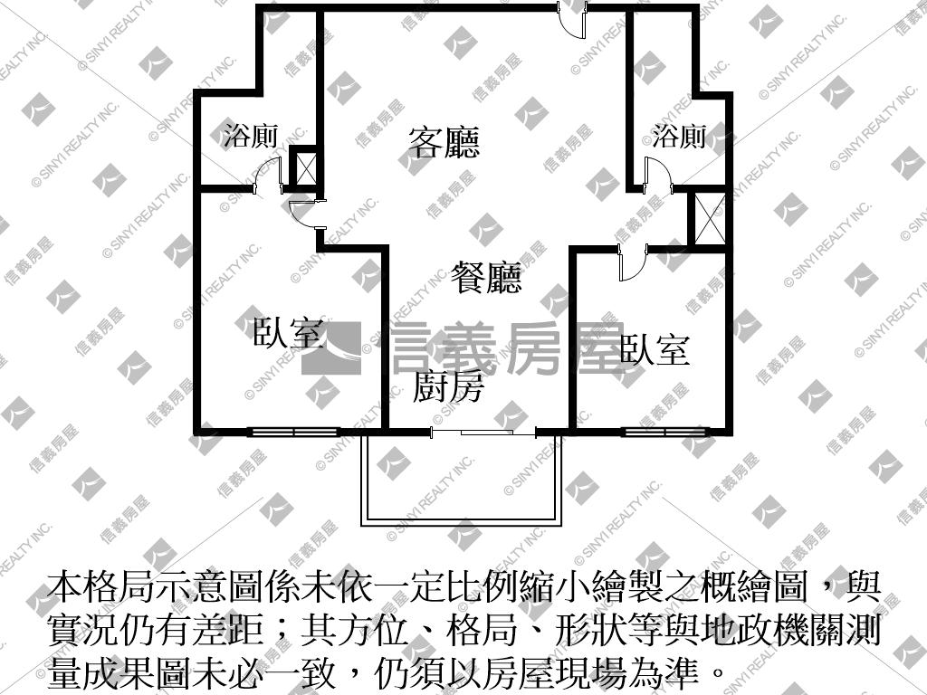 美好聯悅馨朝西南房屋室內格局與周邊環境