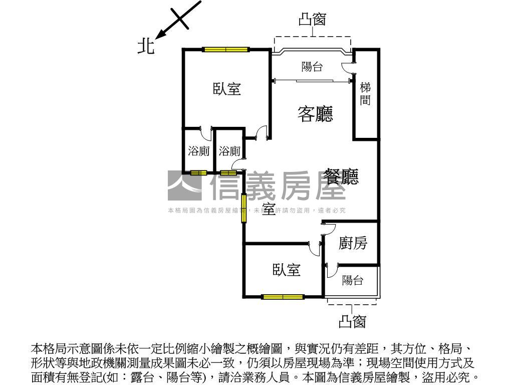 捷運公園邊間三樓房屋室內格局與周邊環境