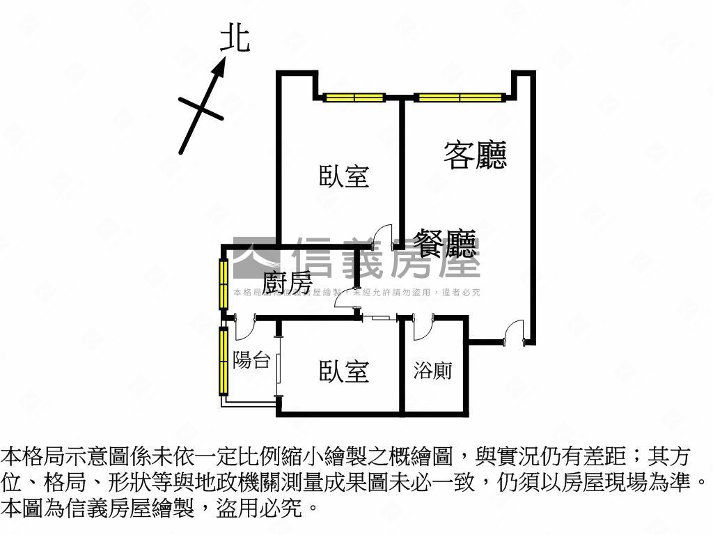 專任【仁愛國寶】邊間兩房房屋室內格局與周邊環境