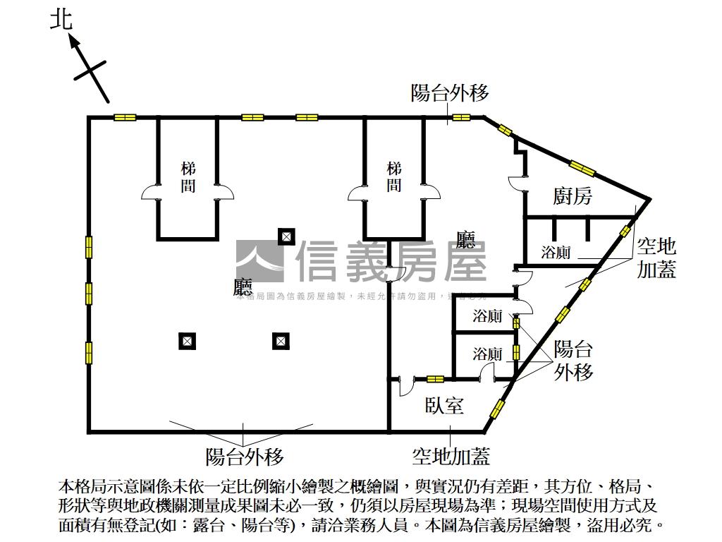 三民街四戶打通華厦房屋室內格局與周邊環境