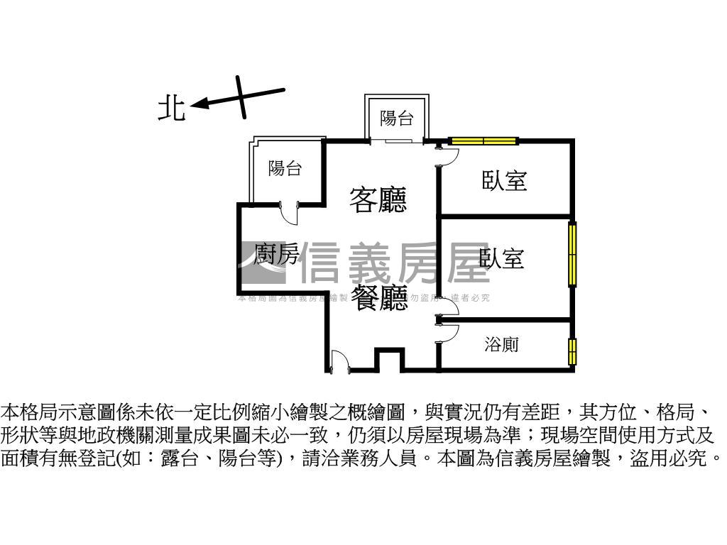 仁愛旭二房附車位房屋室內格局與周邊環境