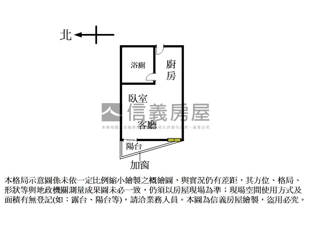 近頂溪有陽台套房房屋室內格局與周邊環境