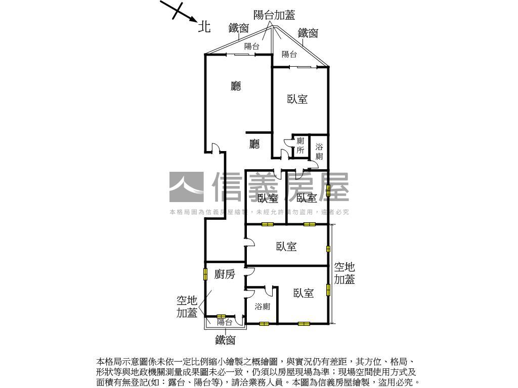 低總價近國道５房三樓公寓房屋室內格局與周邊環境
