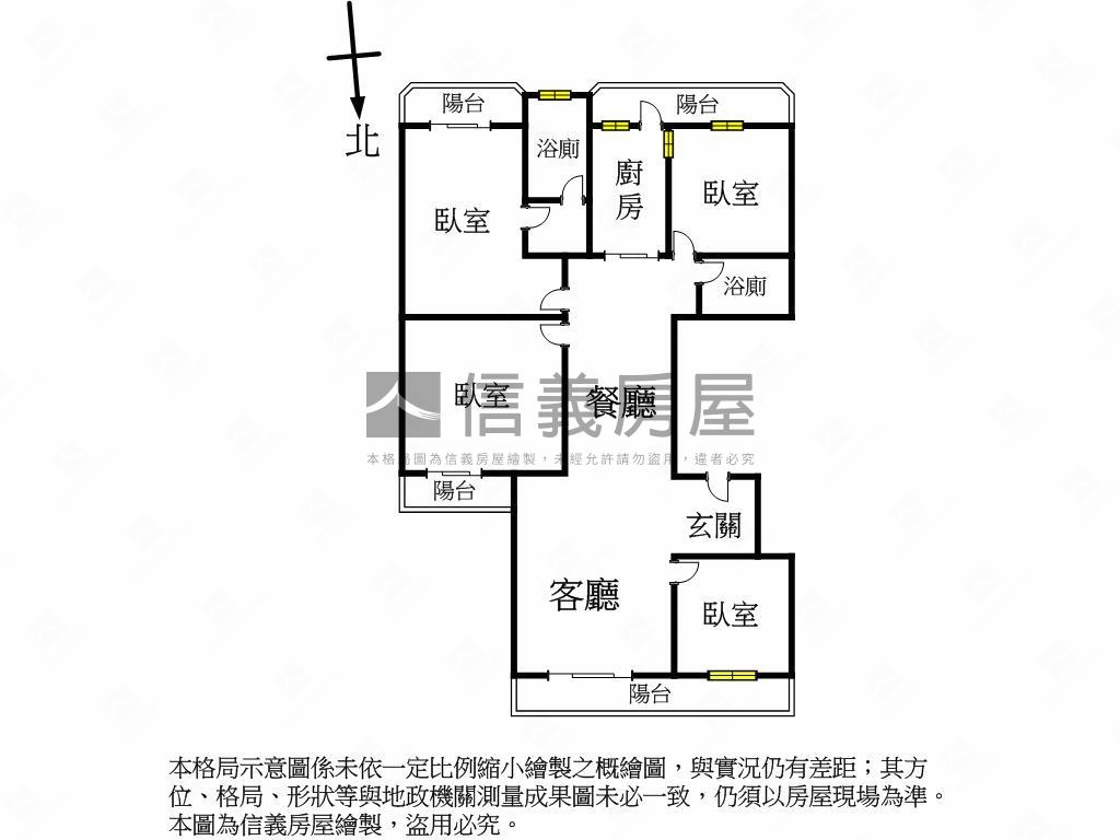 天母四房車有管理房屋室內格局與周邊環境