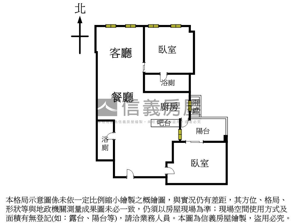 稀有釋出桂林苑高樓兩房房屋室內格局與周邊環境