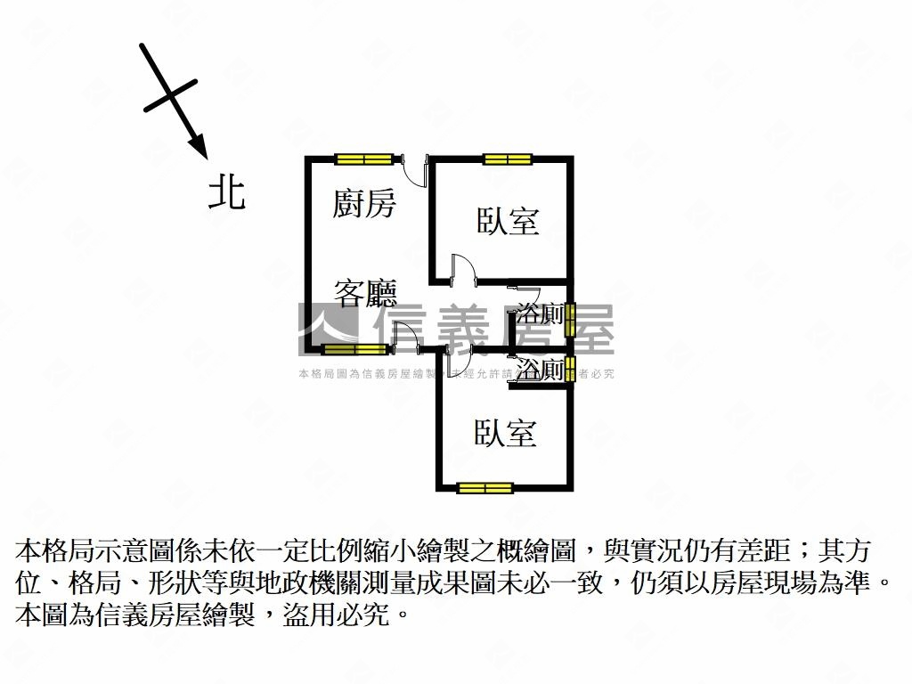 擁抱大自然兩房房屋室內格局與周邊環境