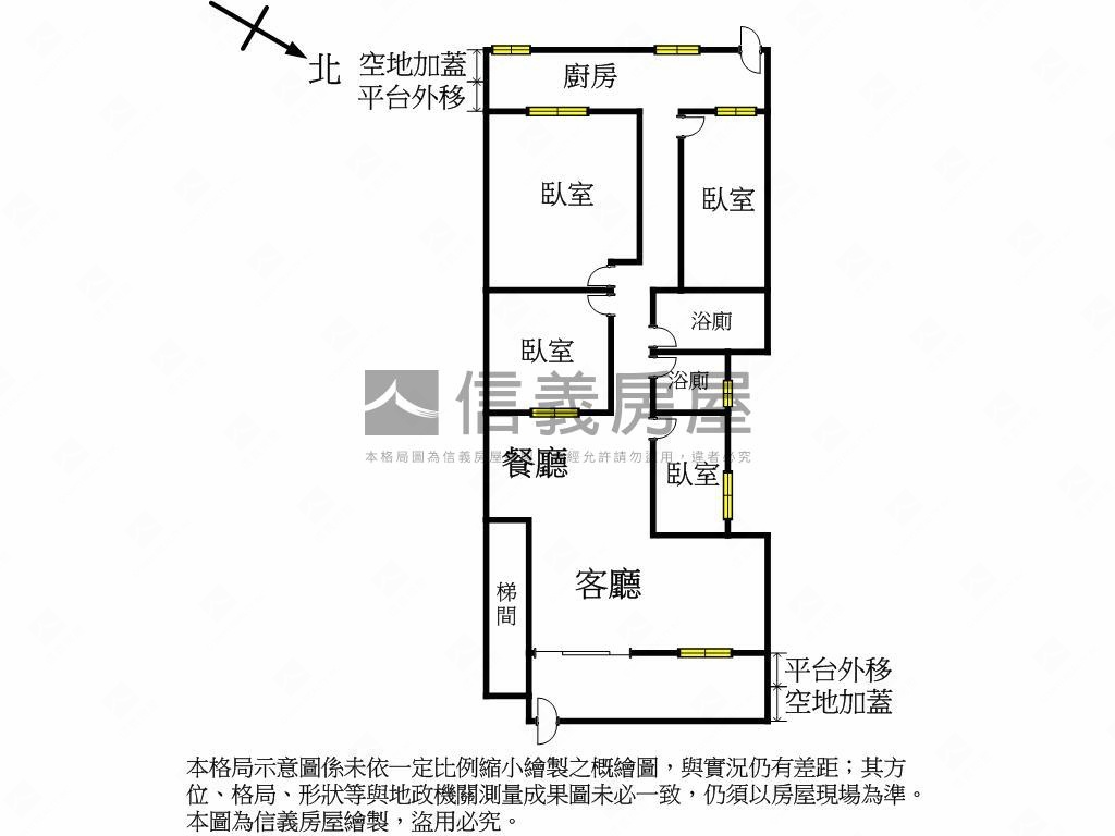 景安捷運★活巷一樓大空間房屋室內格局與周邊環境