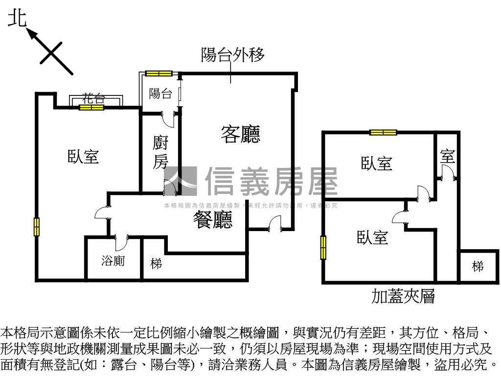 挑高世電美邸房屋室內格局與周邊環境