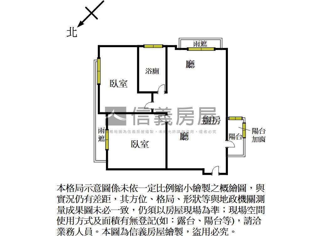 愛凡斯美兩房房屋室內格局與周邊環境
