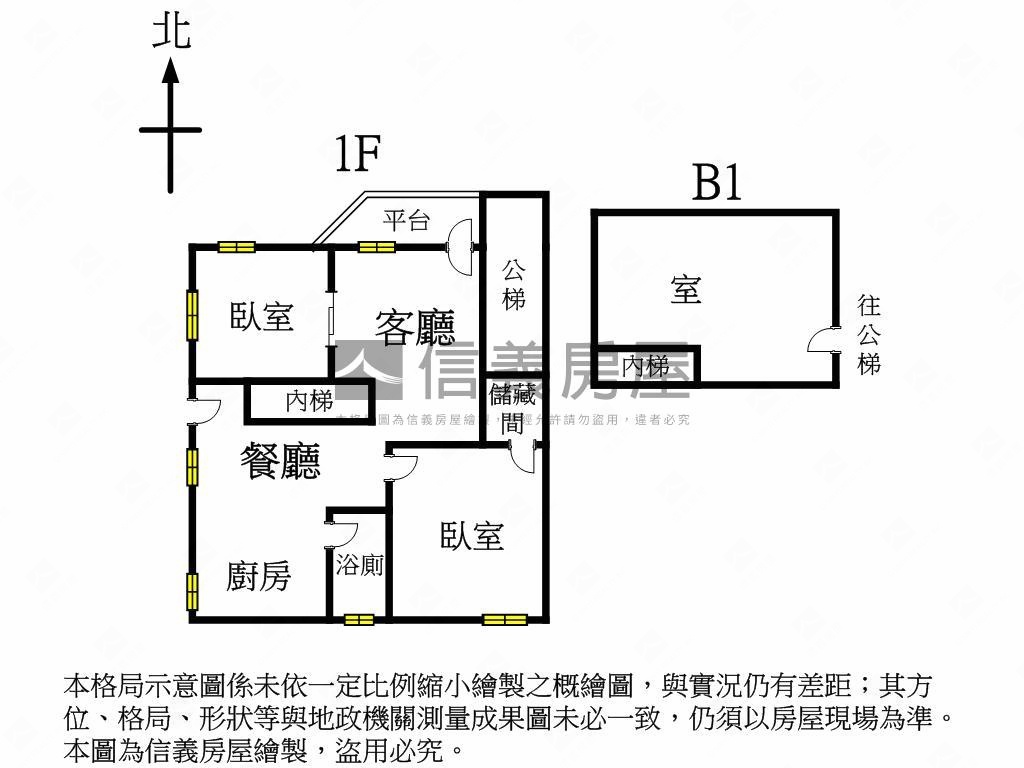 迪化街靜巷邊間１樓房屋室內格局與周邊環境