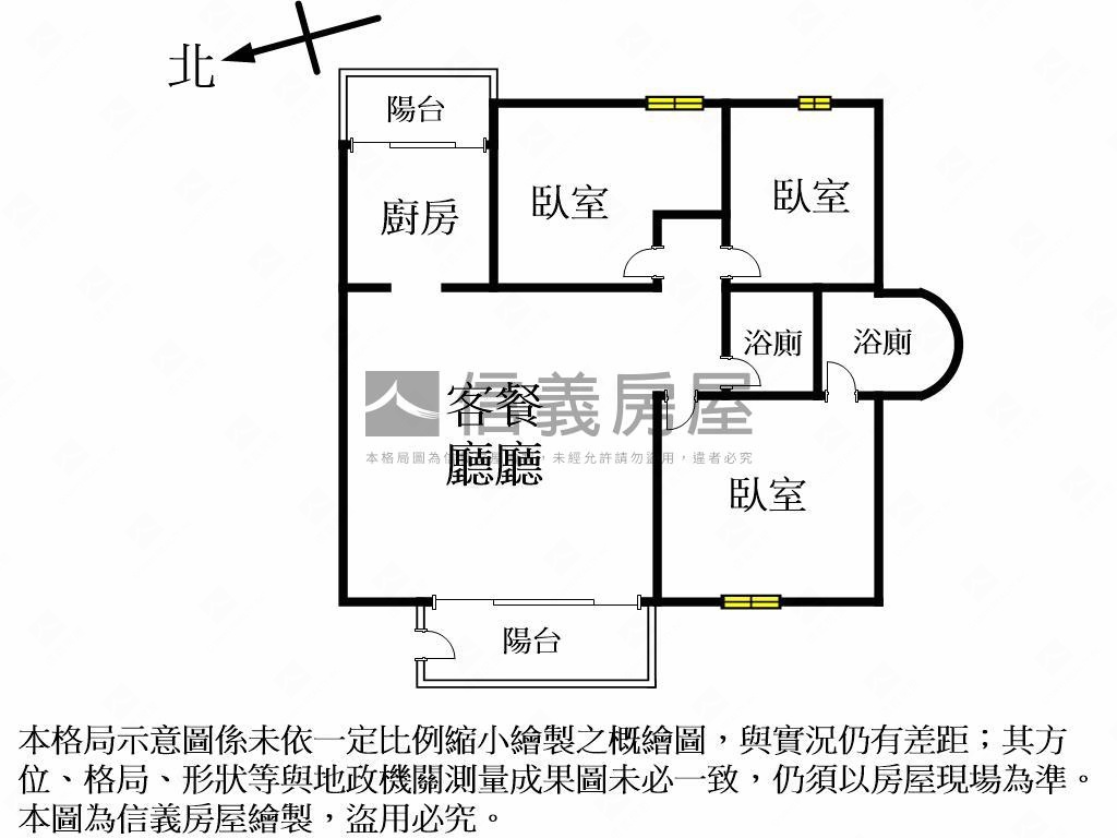 近新庄國小３房美寓房屋室內格局與周邊環境