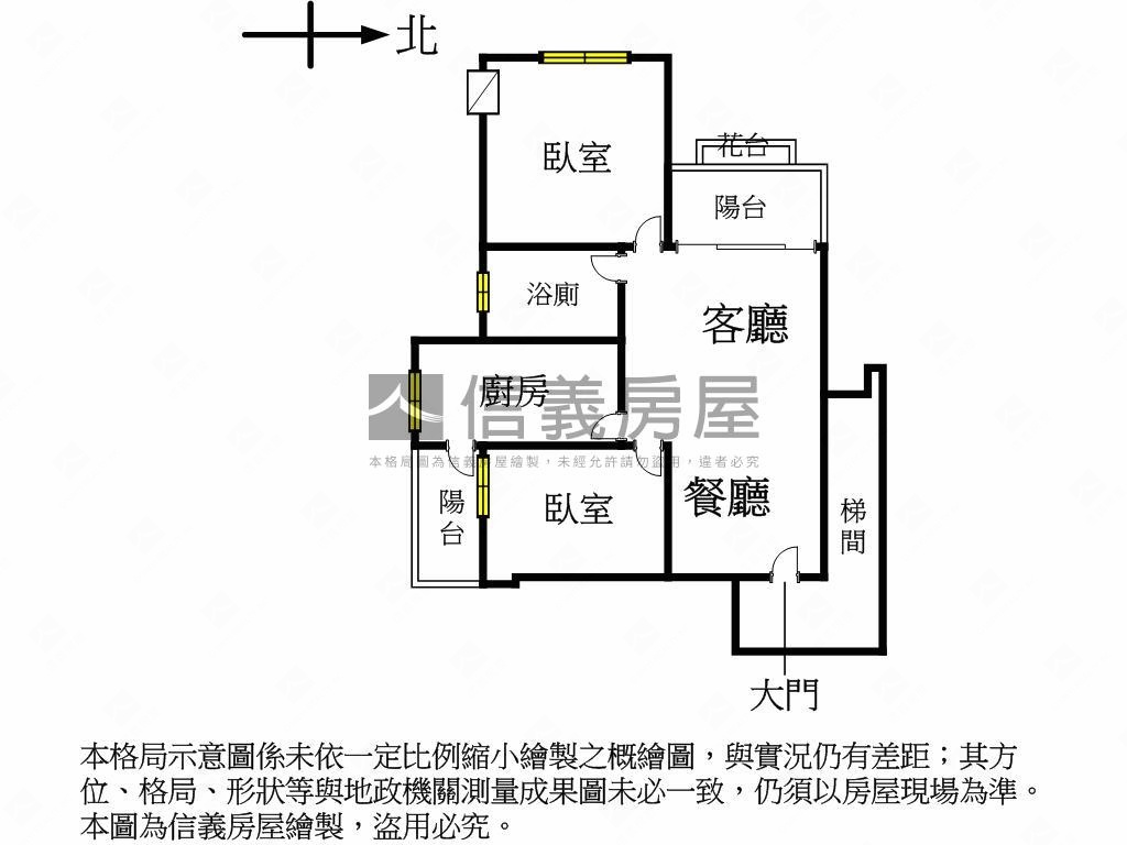 近景美捷運電梯二房房屋室內格局與周邊環境