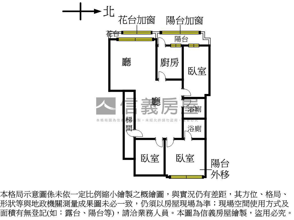 急！近捷運－機能佳三房房屋室內格局與周邊環境