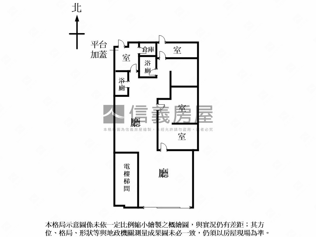仁愛名宅旁面寬店面房屋室內格局與周邊環境